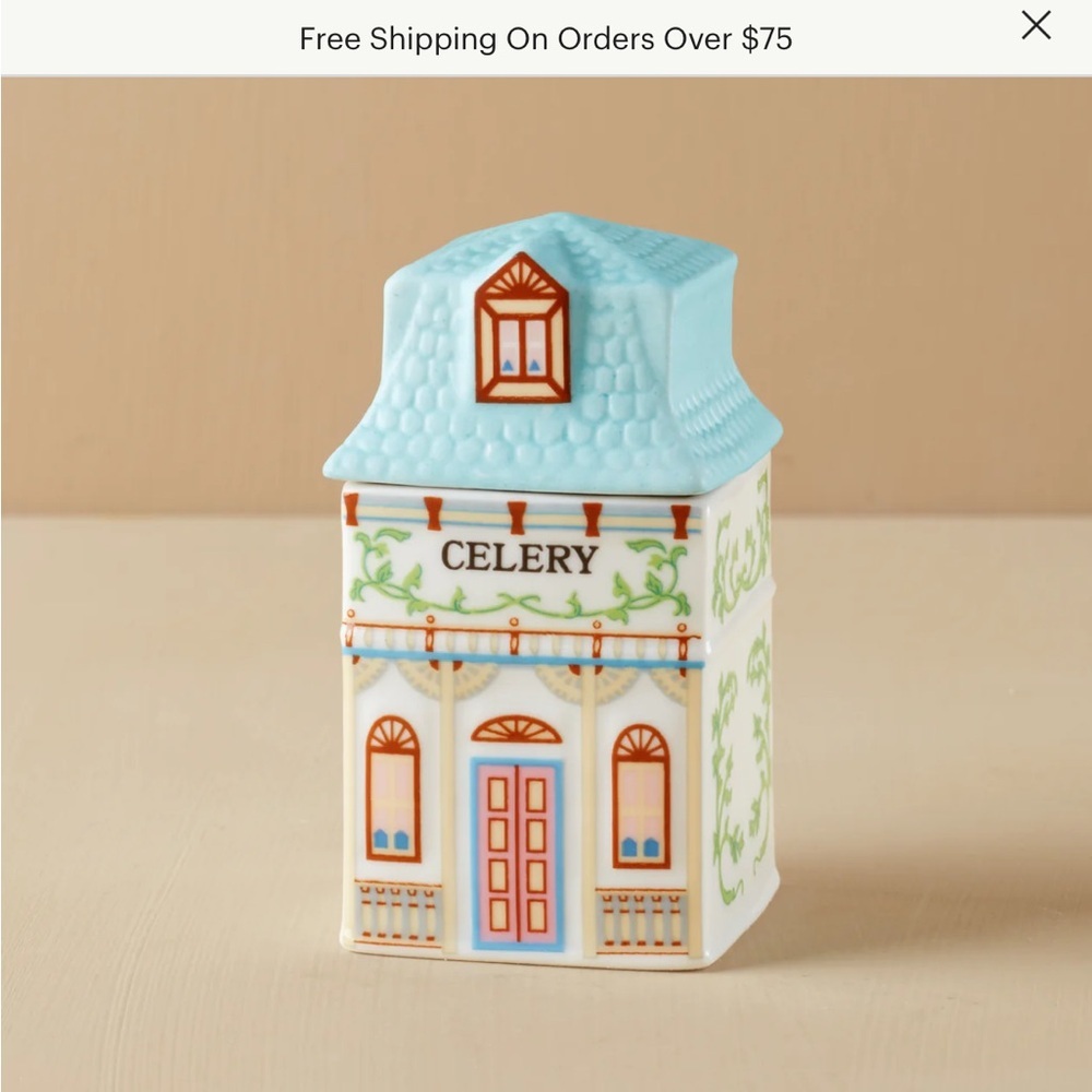 Lenox Spice Village Celery Spice Jar collectible New in Box